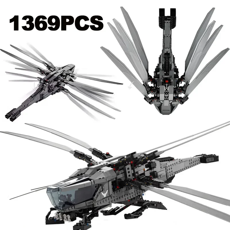 

1369 шт. Dune Royal Atreides Beast Ornithopter Plane Строительный комплект Игрушечная модель самолета Лучший подарок для детей и взрослых
