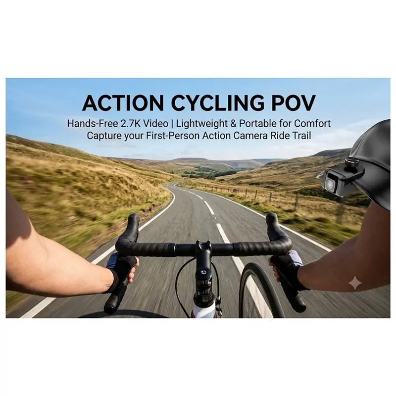 [LXYA68Z!] Outdoor Cycling Dash Cam 2.7K HD Action Camera Headset Camera First-Person View Personal Recording