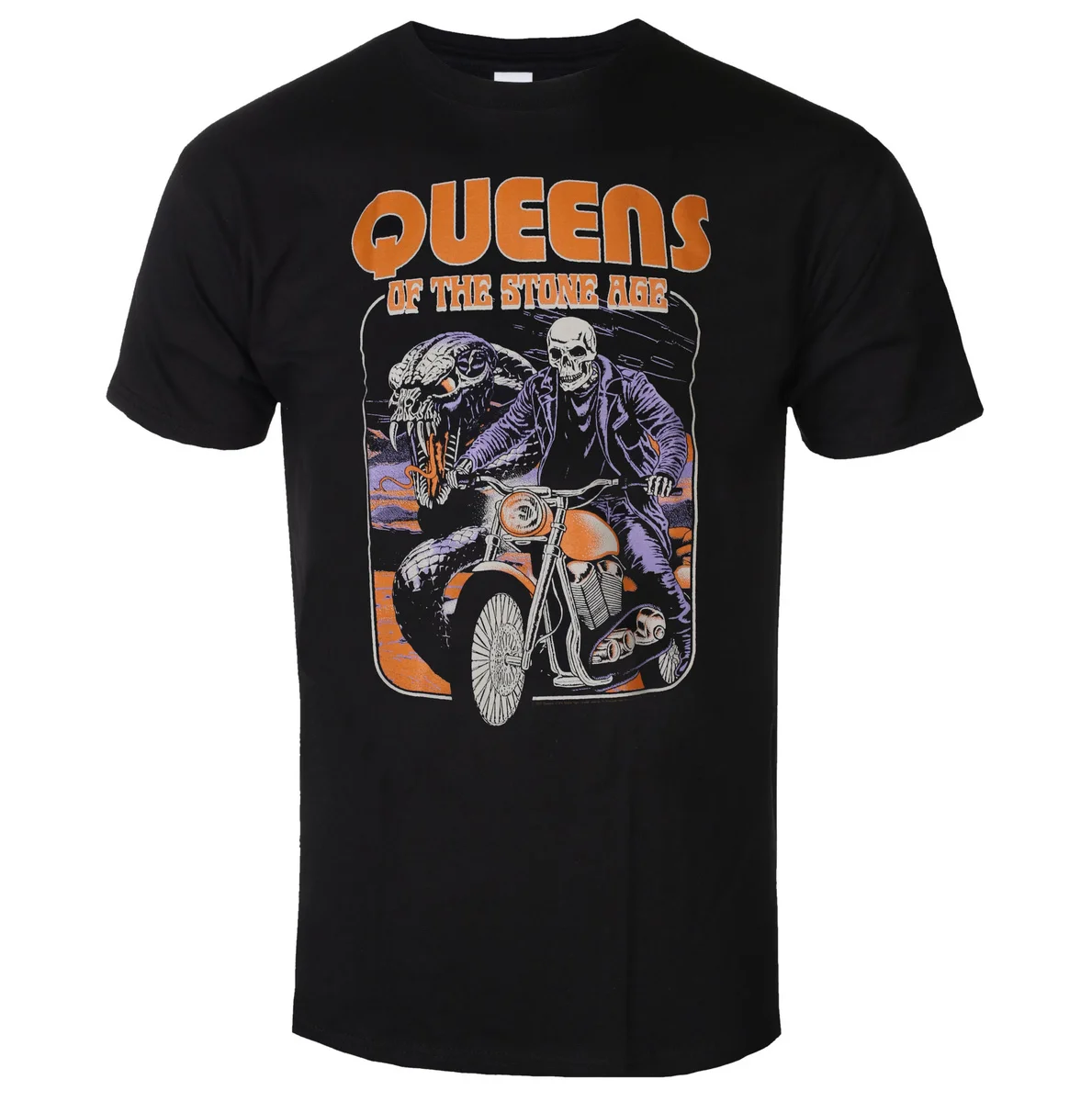 Y2k Queens of The Stone Age Band Graphic Cotton T-shirt Unisex Summer Short Sleeve Fashion Brand Tee Luxury Casual Vintage Tees
