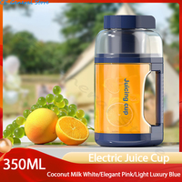 350ml 6 Blades Portable Electric Fruit Juicer Home USB Rechargeable Smoothie Maker Blenders Machine Sports Bottle Juicing Cup