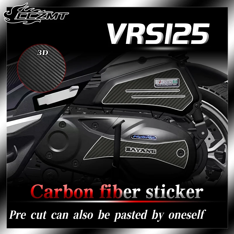 For DAYANG VRS125 stickers 3D carbon fiber protective stickers body stickers personalized decorative stickers and decorative