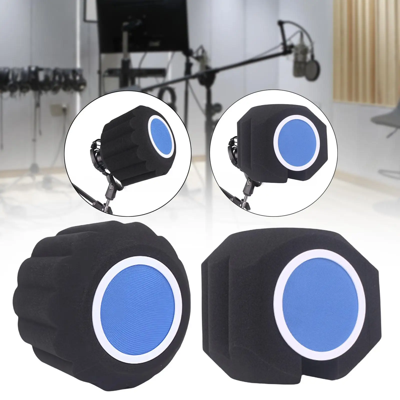 Esponja de cobertura de microfone profissional multiuso resistente leve reutilizável esponja acústica para gravação de estúdio de transmissão