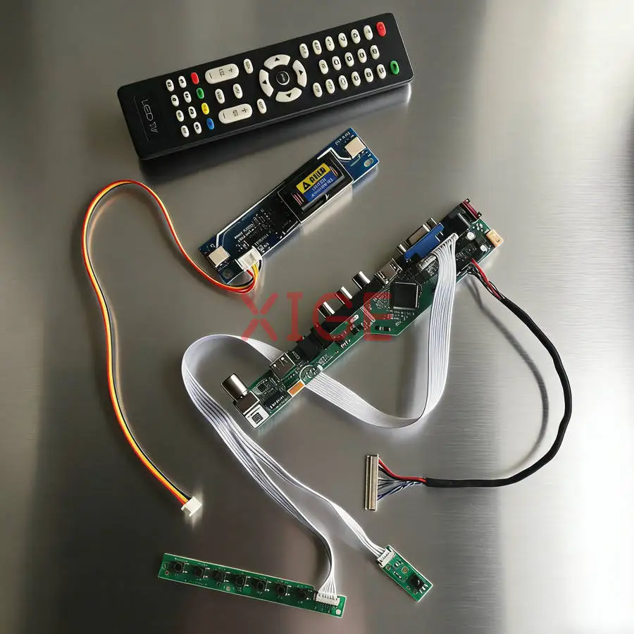 

Плата привода матричного контроллера подходит для LP171WP7 LP171WP6 LP171WP5 LP171WP3 1440x900 HDMI + VGA + AV + USB 2CCFL 1440*900 LVDS-30Pin DIY Kit