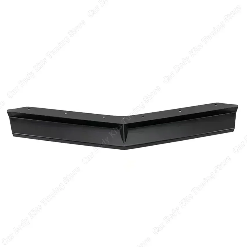 Car Front Bumper Lip Spoiler Cover Trim For Chevrolet Corvette C8 Z51 2020 2021 2022 2023+ Gloss Black Exterior Modification