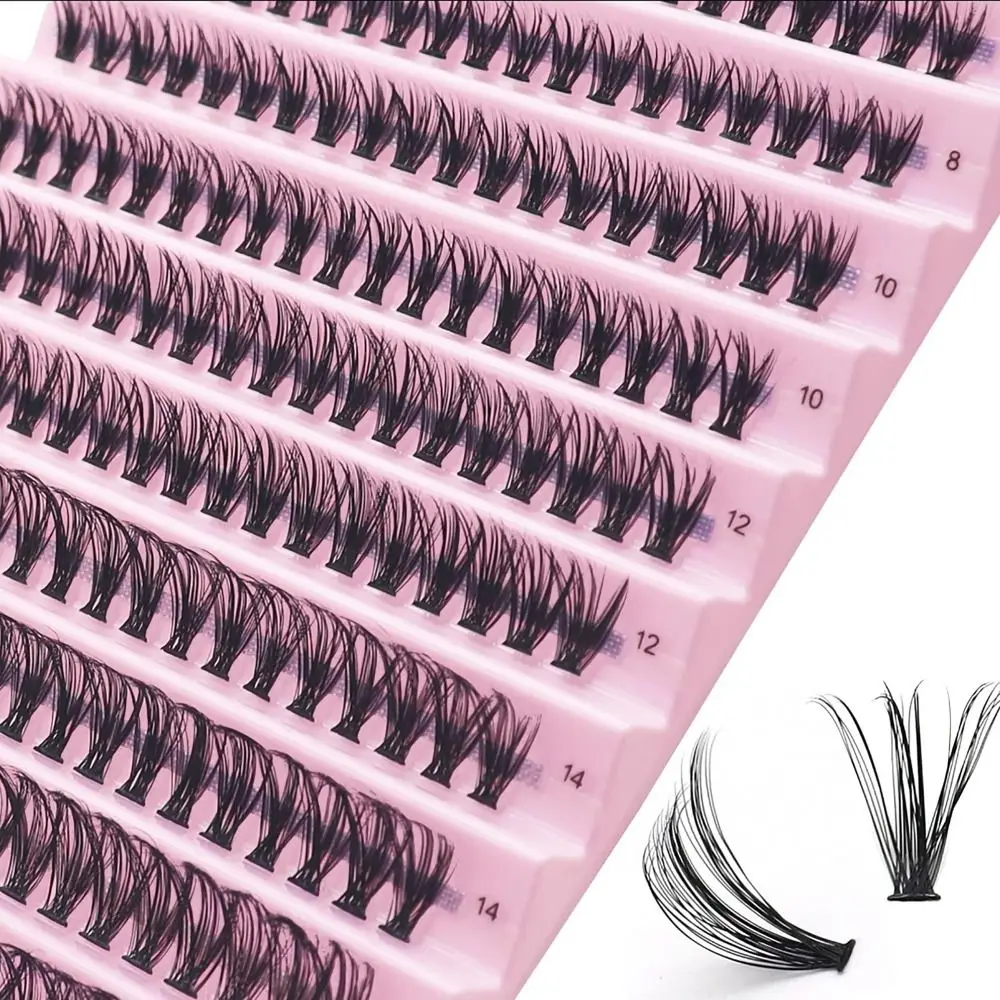 40D 8/10/12/14/16mm Individual Lash Clusters Mixed Tray Volume DIY Eyelash Extension Natural Long Individual Eyelashes Cluster