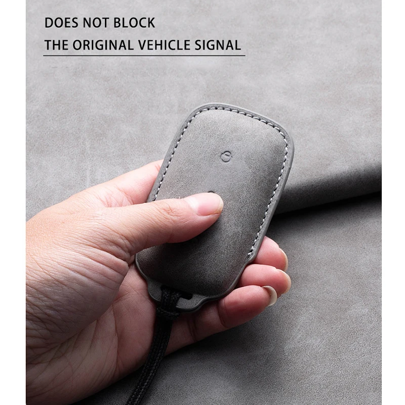 Premium Leather Car Key Case Cover for Geely EX5 Starray EM I Cityray Galaxy Proton E5 L6 L7 EMax 7 5 E8 Car Accessories