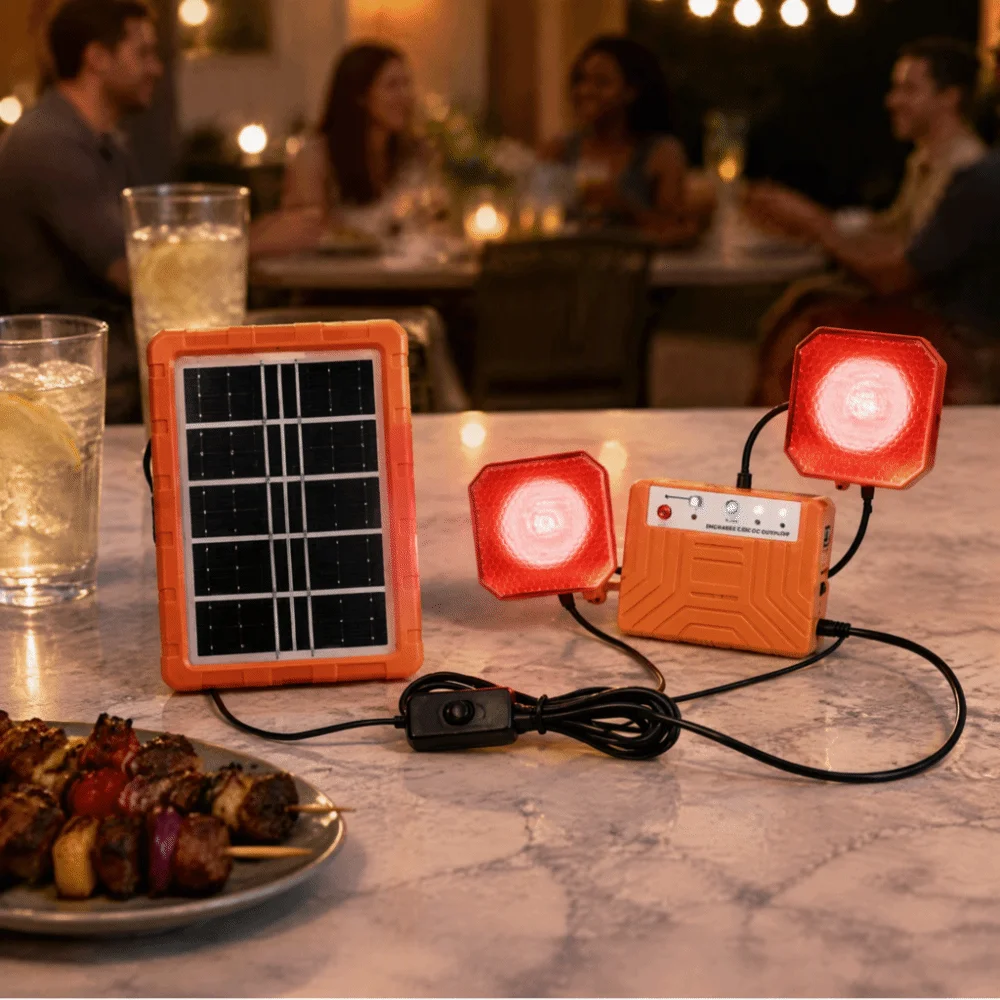 Portable Solar Power Station DIY Accessories Type-C Charging Port Solar Lighting Kit 2W Solar Panel Recyclable