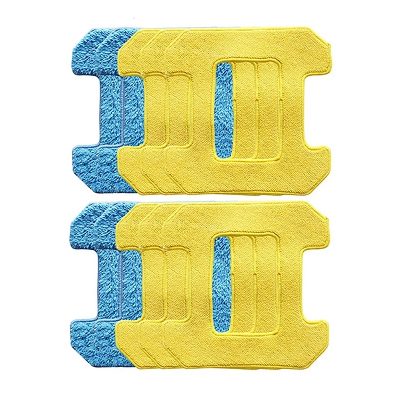 10Pcs Rubbing Mop Pads For Hobot 298 Window Cleaning Robot Accessories Rag Microfiber Material Wet Cleaning+Dry