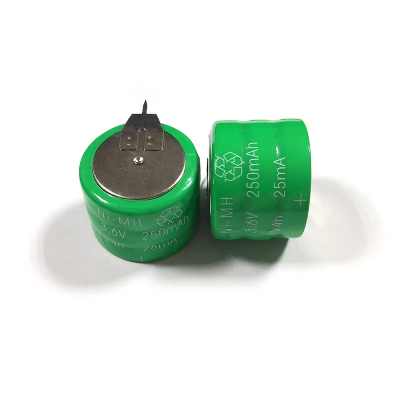 Imagem -02 - Recarregável Ni-mh Button Battery 3.6v 250mah 3.6v 3.6v Battery Cell Telefone sem Fio Controle Remoto Toy