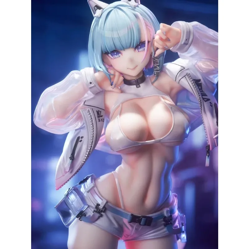 Em estoque perto do futuro gato demônio vu 26.5cm sexy menina figura anime modelos brinquedo boneca ornamento decorativo colecionável