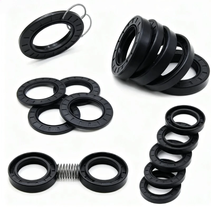 Shaft Seal Gasket in Multiple Sizes (OD 62-110mm)Gaskets TC-50mm Internal Diameter Double Lip Oil Seals - Nitrile Rubber (NBR)