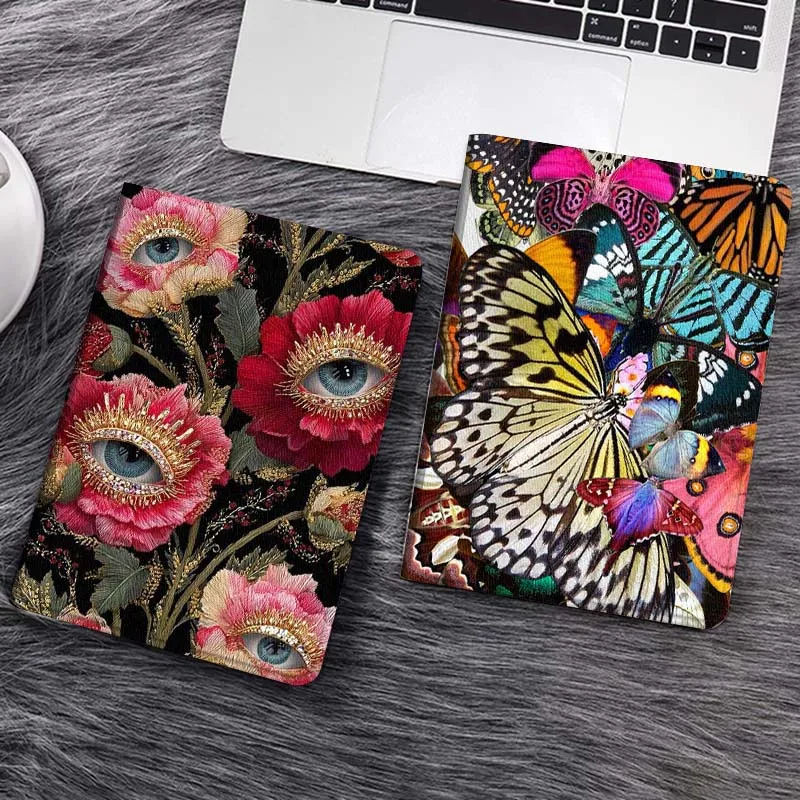 

Eye Pattern Red Flower Tablet Case For Samsung Galaxy Tab S7 S8 S9 S10 FE Lite Gift