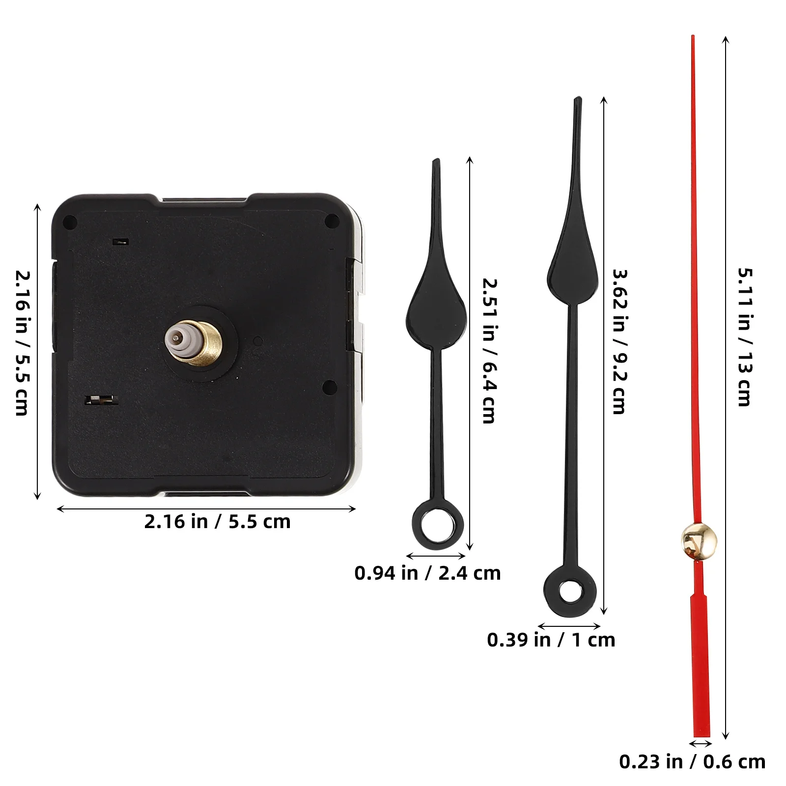 

1Set Wall Clock Movement Replacement Mechanism Kit DIY Clock Repair Parts High Precision Durable Metal Plastic