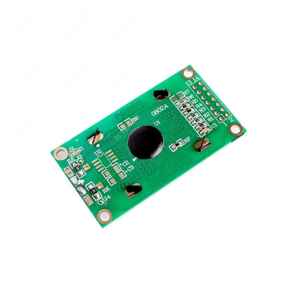 LED LCD Backlight Module para Arduino, Character Display, Kit DIY, 0802, 8x2, 3.3V, 5V