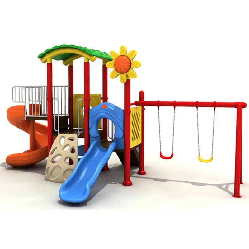 Popular Style  Kids Slide with Swing Amusement Park Facilities Commercial Playground Outdoor