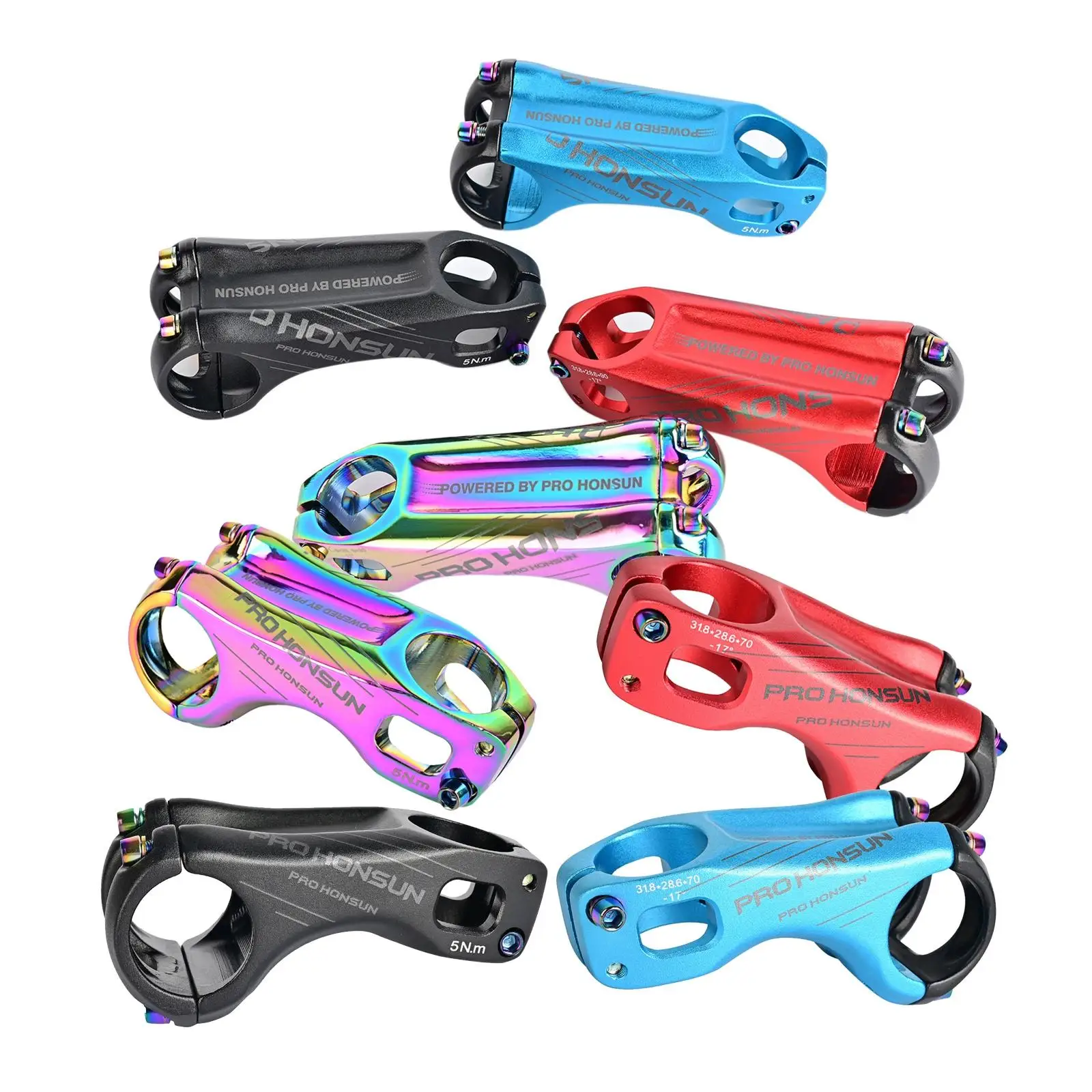 

Bike Stem 17 Degree 31.8mm Riser for Mountain Bike Cycling Cyclist Gift