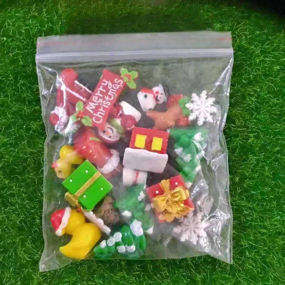 Creative Simulation Animal Plant Set, Resin Small Accessories Micro Landscape Ocean Bottle Accessories Fairy Garden Miniatures