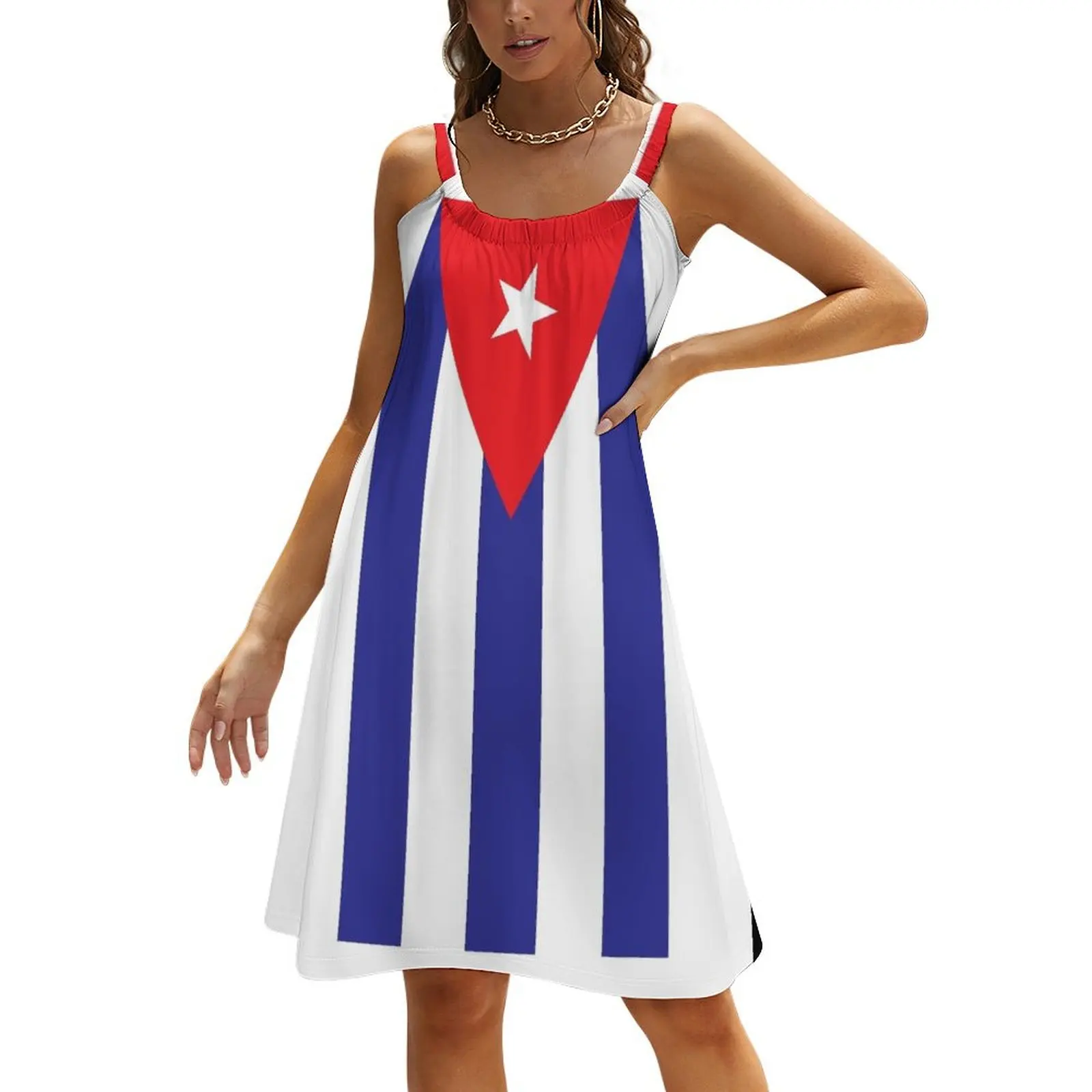 

Cuban Flag Beach Sling Skirt luxury dresses elegant women's dresses for wedding