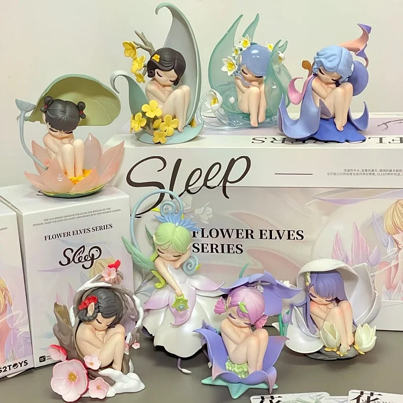 

52TOYS слепая коробка для сна, цветок, эльфы, серия Mystery Box, экшн-фигурка, коллекционное украшение для рабочего стола, подарок на день рождения, игрушки