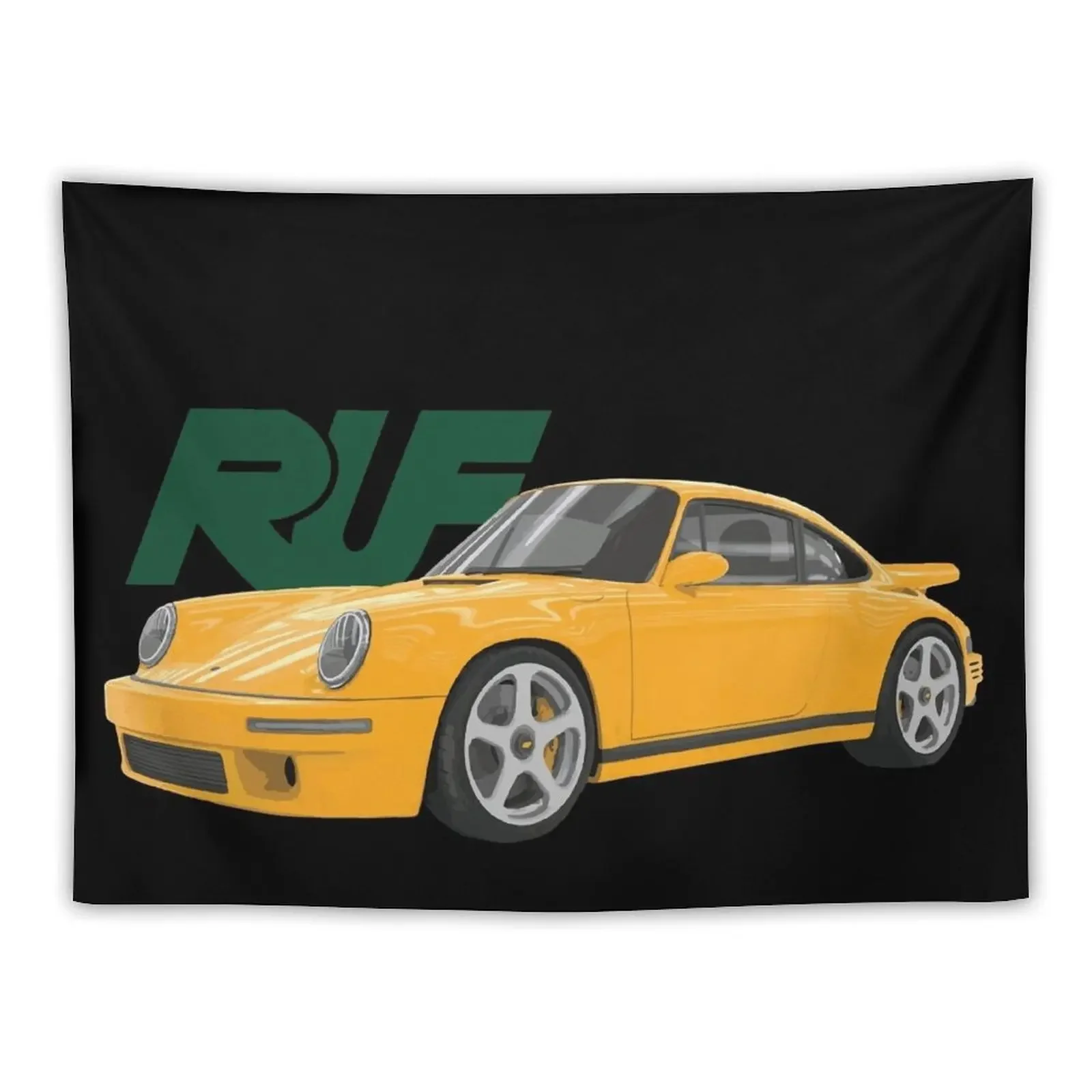 Ruf CTR high performance sports car German automobile YELLOW BIRD Tapestry Room Decor Kawaii Room Decor Tapestry