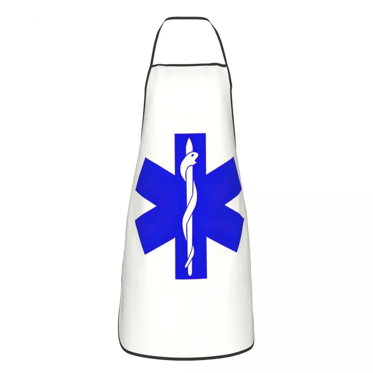 EMT Star Of Life Funny Apron Women Men Medics Paramedic Ambulance Adult Unisex Kitchen Chef Bib Tablier Cuisine Cooking Baking