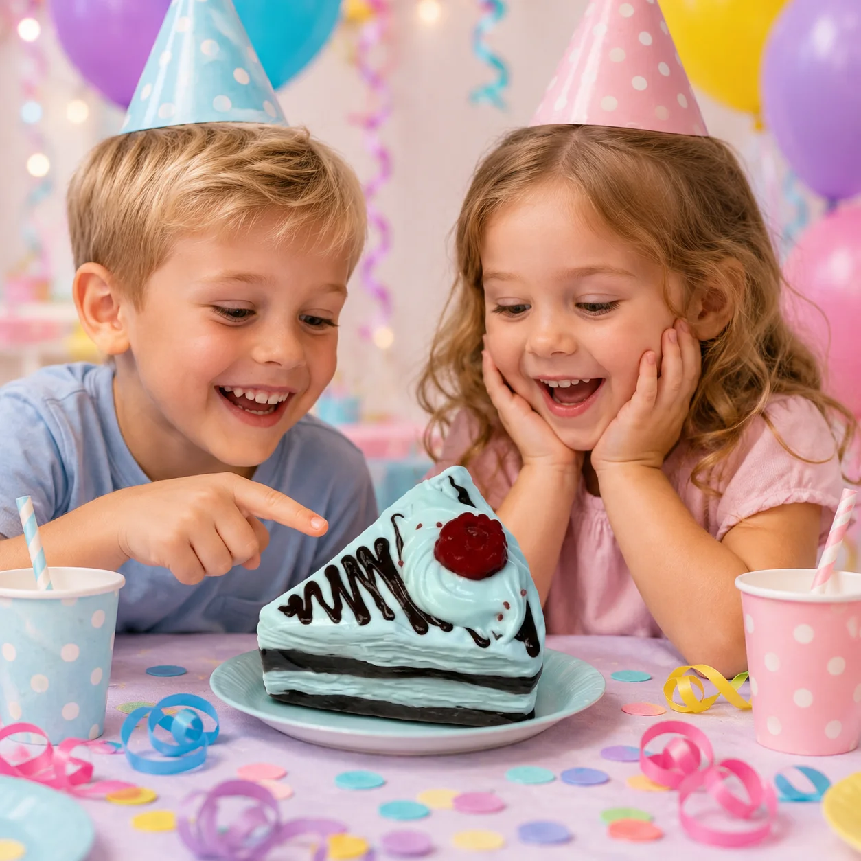 Soft Food Grade Triangle Pastry Squeeze Toy Chocolate Raspberry Decoration Stress Reducing Fidget Squishy Toy For Kids