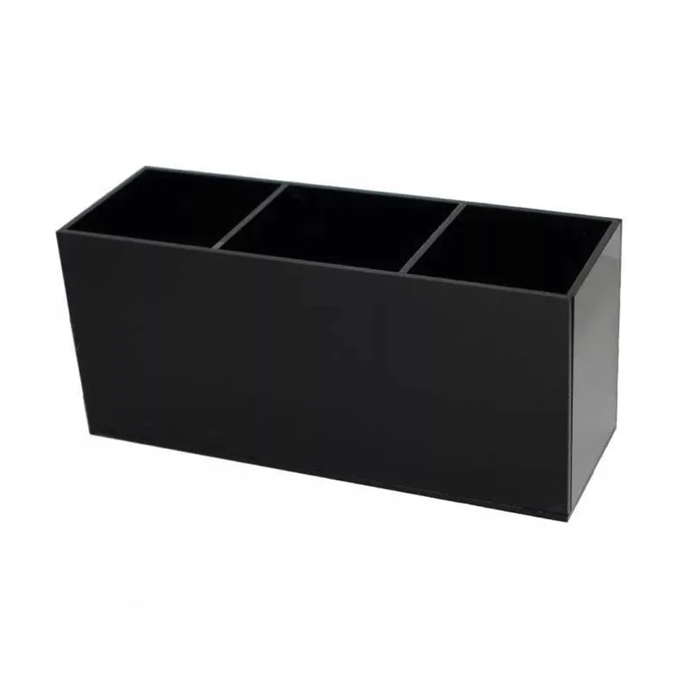 Porta pennelli per trucco in acrilico, organizer trasparente per pennelli a manico lungo, matite per sopracciglia, rasoi