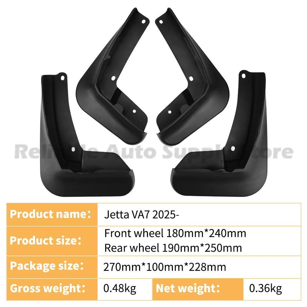 Para Volkswagen Jetta VA7 2025 guardabarros de goma revestimiento de guardabarros delantero trasero piezas de automóvil Envío Directo mejor calidad diseño duradero Perf