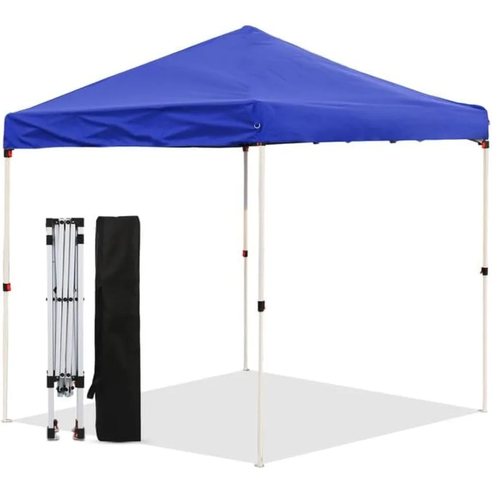 8X8 FT,Outdoor Pop Up Tent w/Backpack Bag,Adjustable Slant Leg Heights Canopies,Sun Shade,Instant Shelter,Portable Patio