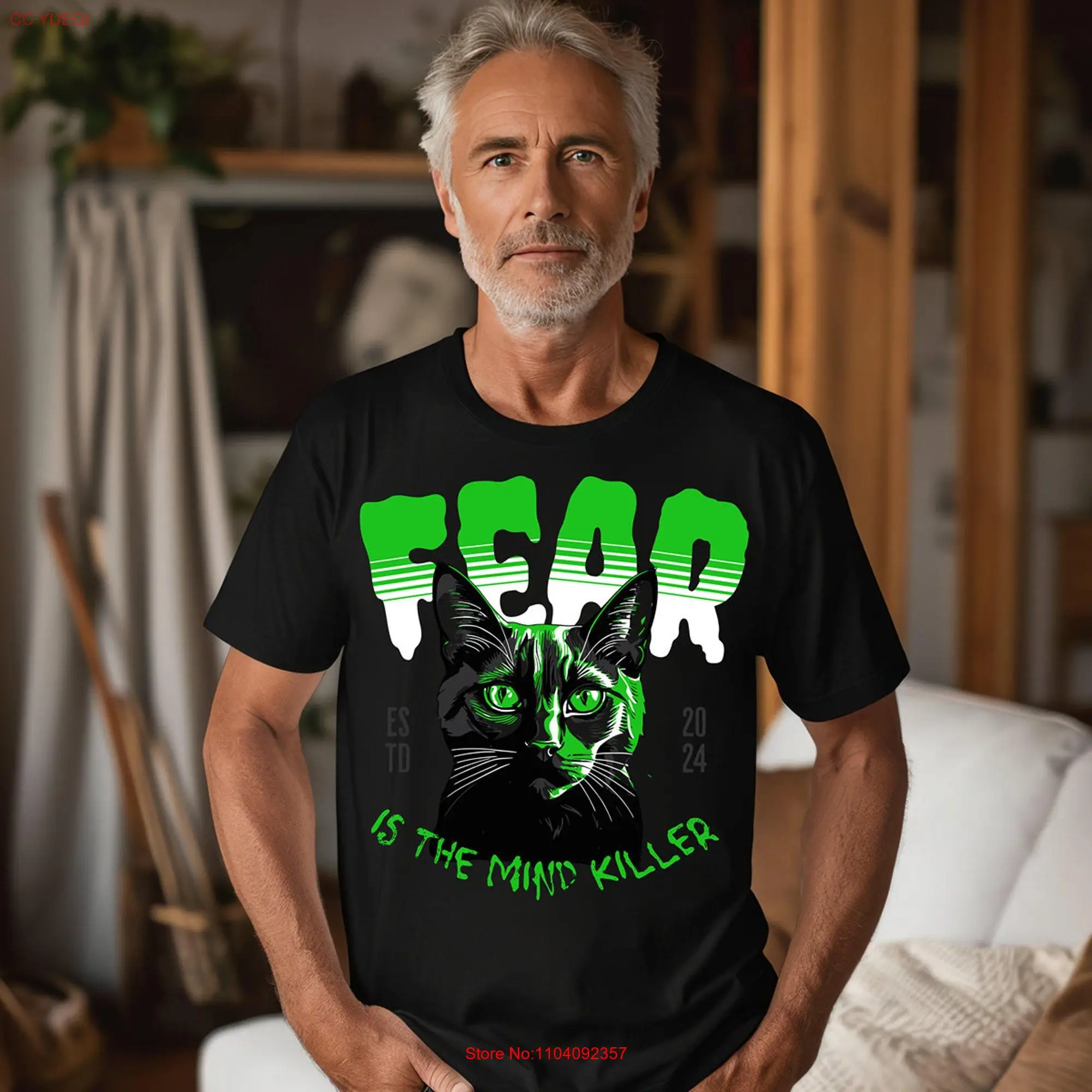 Fear is the Mind Killer T Shirt Motivational gifT to him long or short sleeves