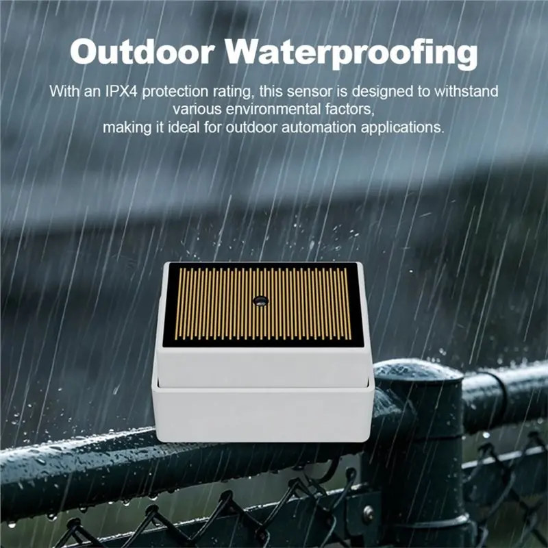 [NEW!A25P】 2Pcs Tuya Zigbee 3.0 Rain Sensor IPX4 Waterproof Rain Detector High Sensitivity Alert For Google Home Alexa