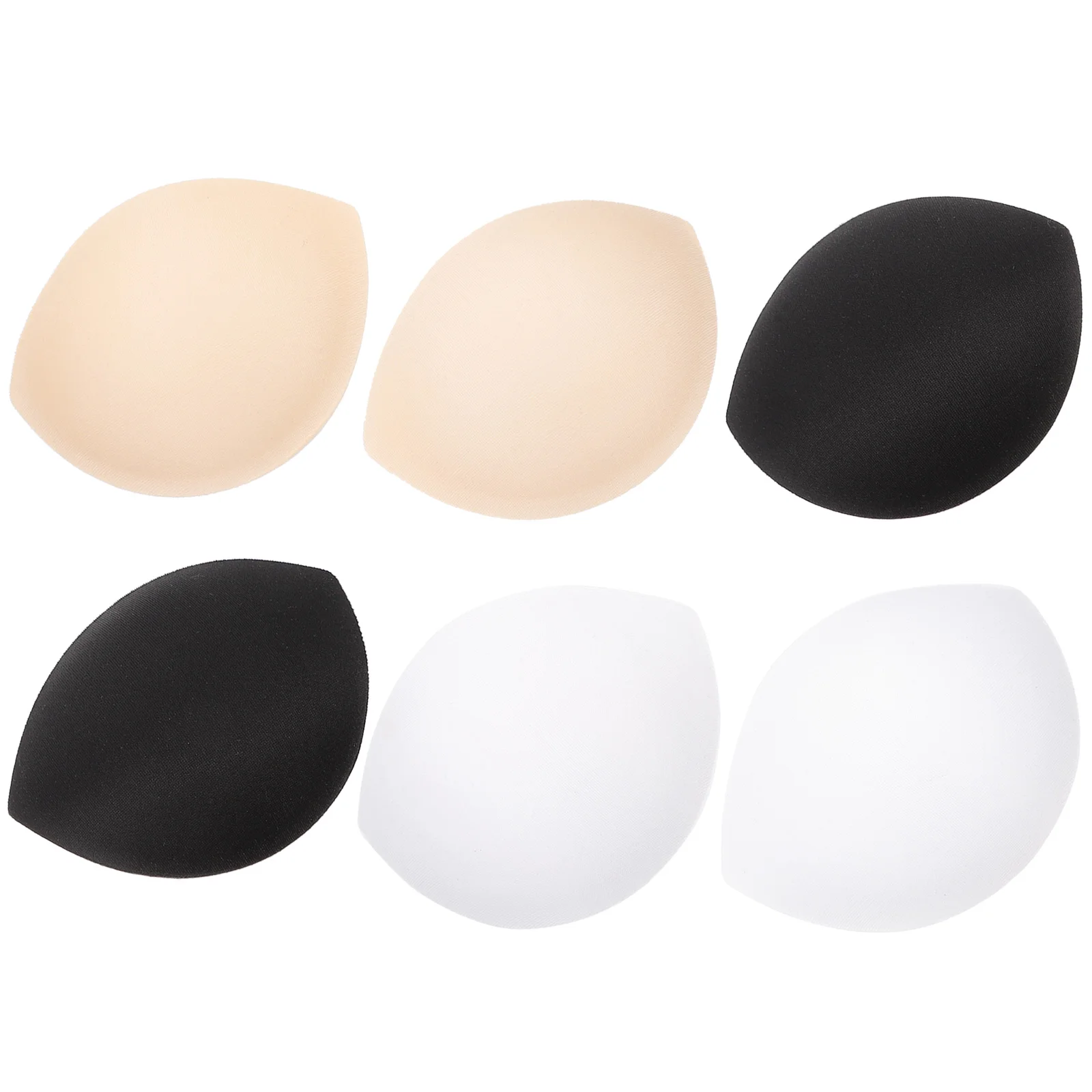 

3 Pairs Pad Inserts Padded Bra Liners for Bras Chest Comfort Polyester Non Slip Swimsuits Bikini