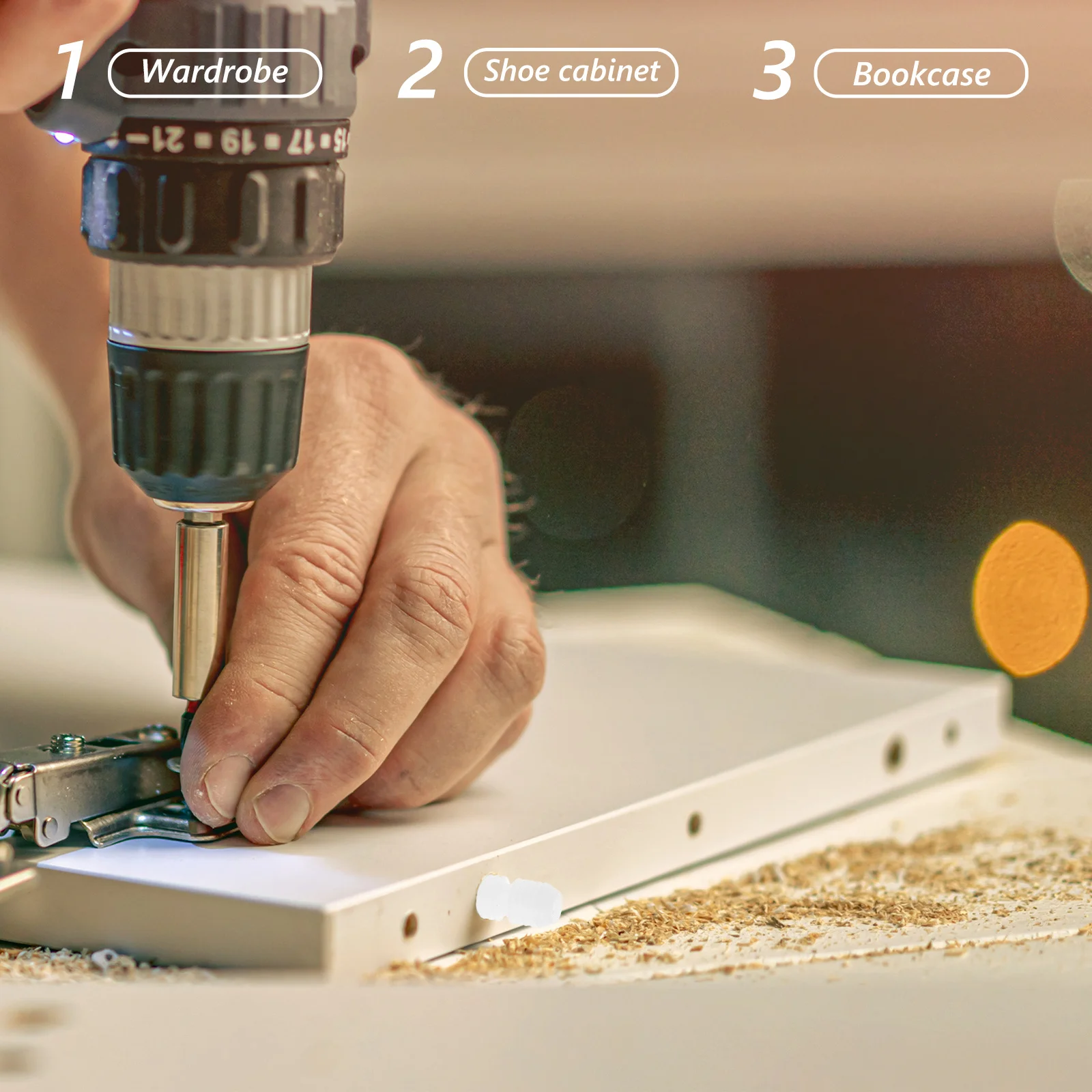 

100pcs Grid Connectors Plastic Cam Lock Fittings For Furniture Hardware Fasteners Nuts Inserts Shelf Panel Splicing Fixing Kit