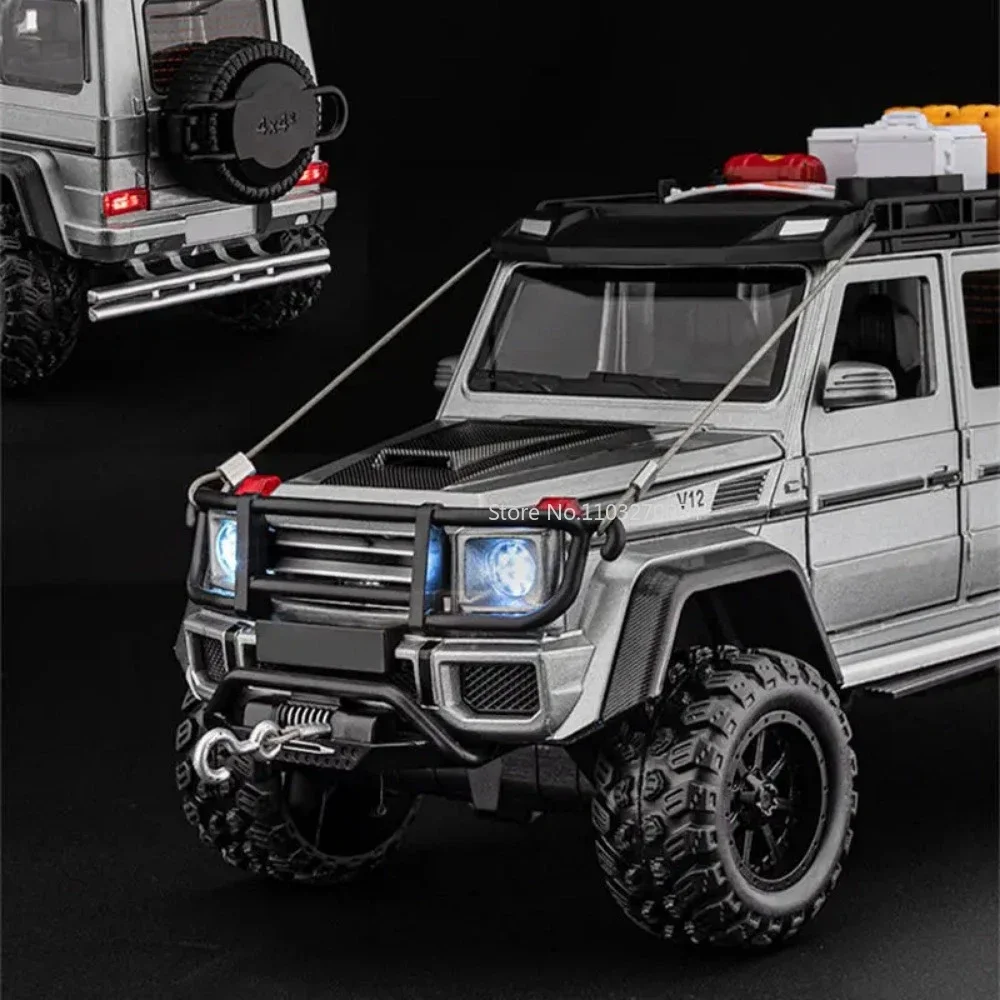 1/24 G550-4x4 Alloy Diecasts Cars Model Toy Simulation Metal Off-Road Vehicles With Sound And Light Models Kids Gifts Collection