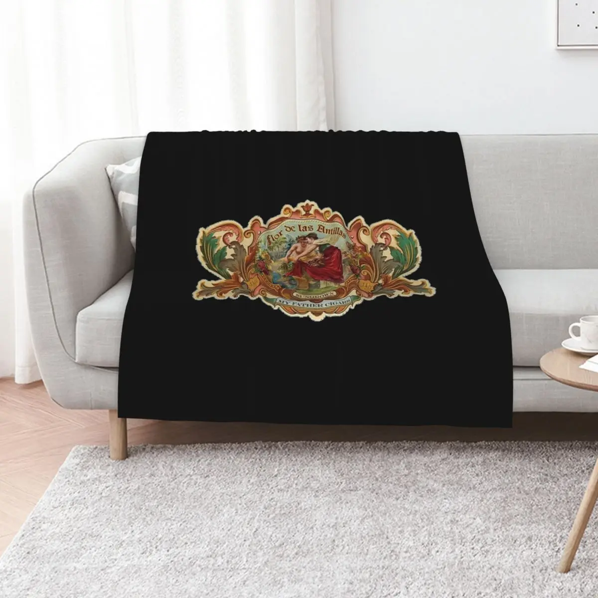 My Father Cigar Logo Throw Blanket Weighted Plush Single Soft Plaid Summer Beddings Sofa Blankets