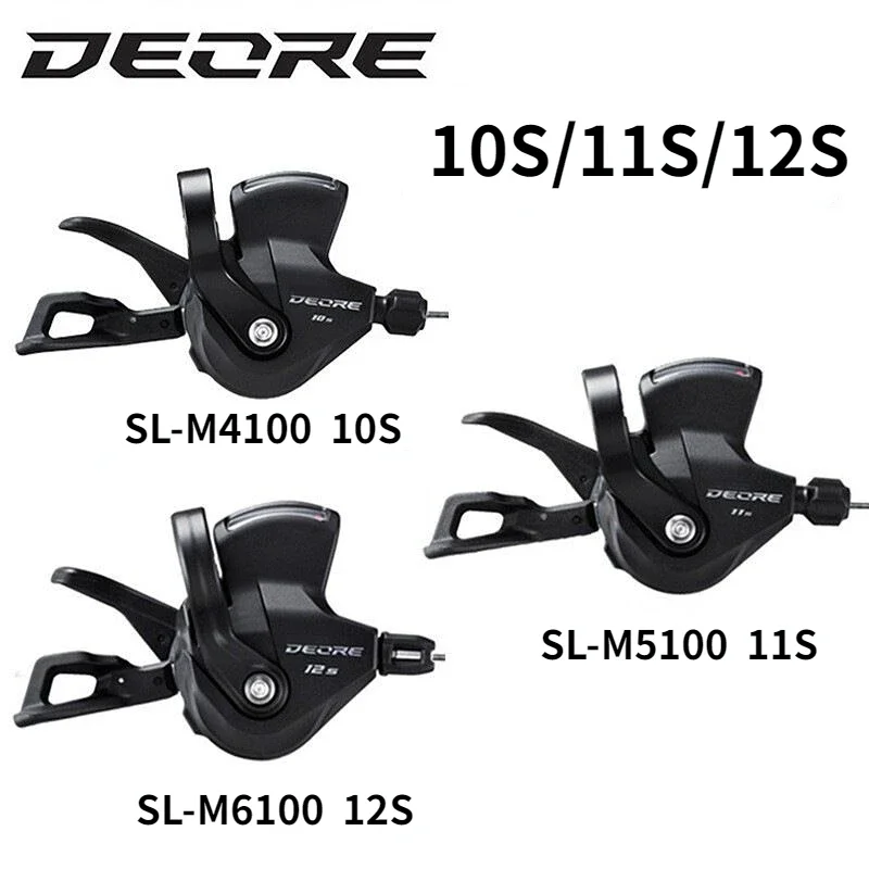 SHIMANO DEORE Bicycle Switch XT SLX SL M4100 M5100 M6000 M6100 M7100 M8100 Shifter Lever Right Rear Derailleur 10 11 12 Speed