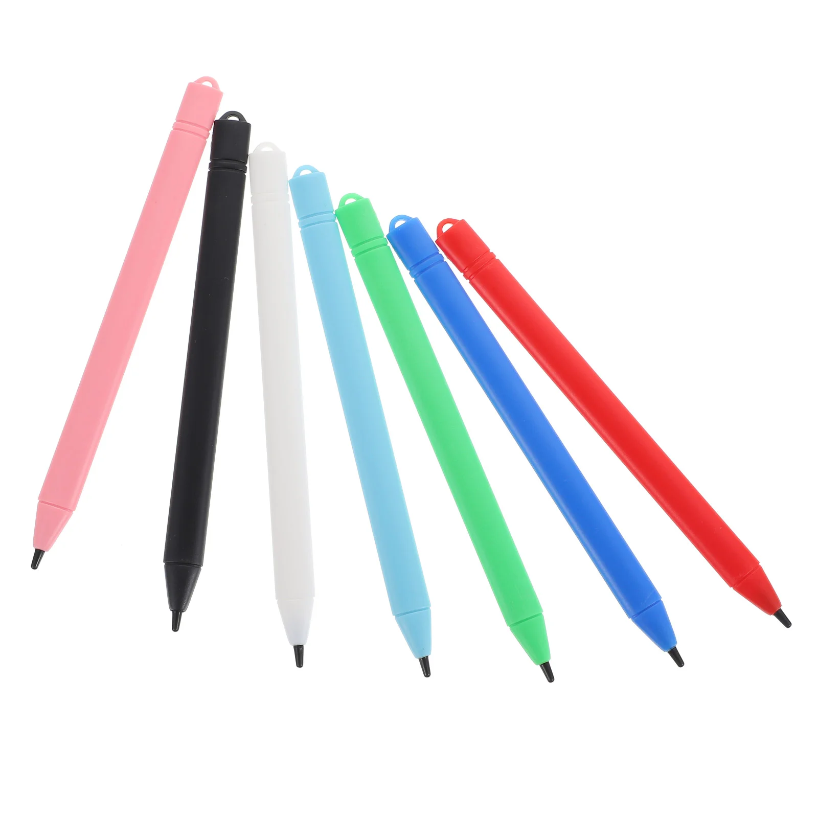 Stylet noir LCD pour tablette de peinture graffiti, fournitures de produits électroniques à la mode, planche à dessin pour enfant, 7 pièces