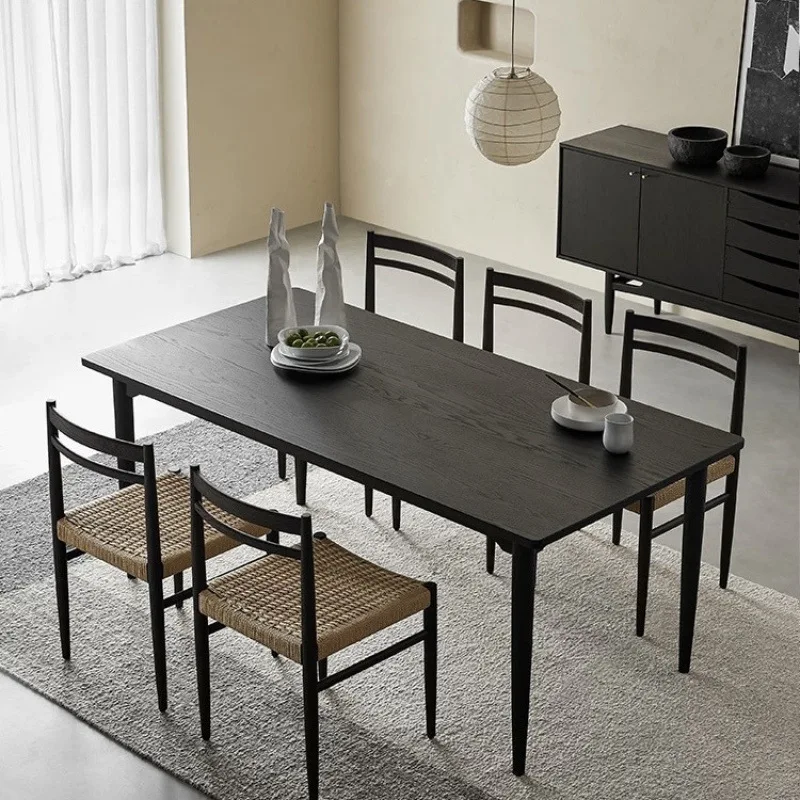 

Искусство из цельного дерева в японском стиле, дизайн журнала обеденного стола, минималистская маленькая квартира, конференц-стол и обеденный стол