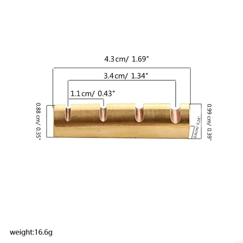 E-Gitarre, Bass, vorgeschlitzte Mutter, 4-Saiter-Bassgitarre, obere Mutter, Sattel, vorgeschlitzte Muttern, einfach zu W89F