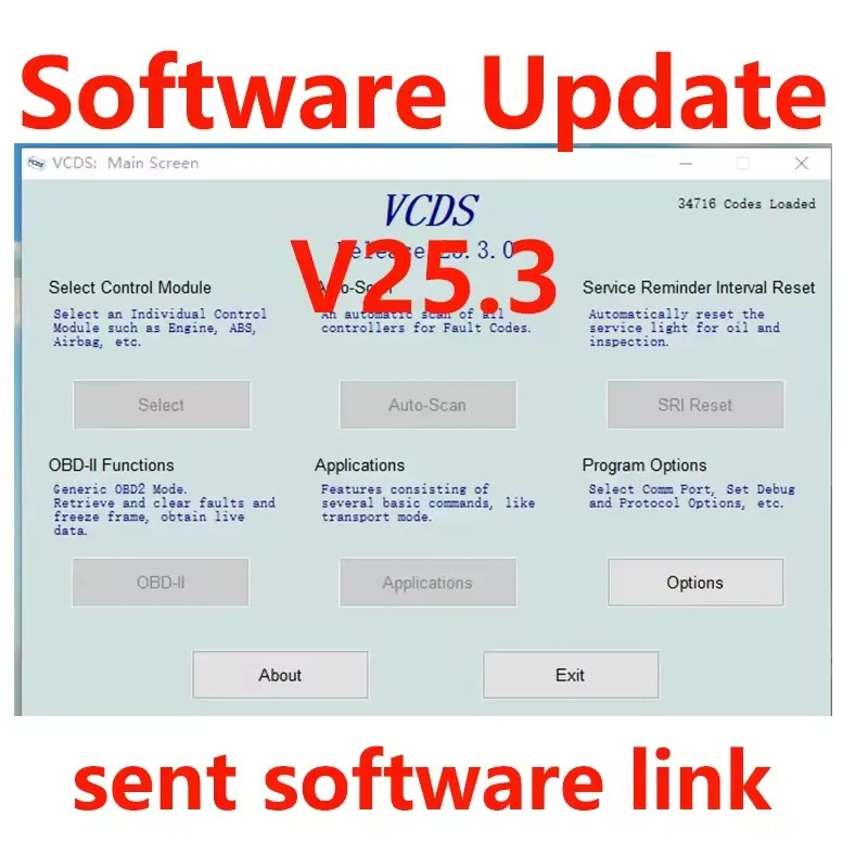 Chaosknight VCDS Software Download Link Win11 Update VAG COM Program OBD2 Scanner USB Interface Unlimited for Automotive Diagnos