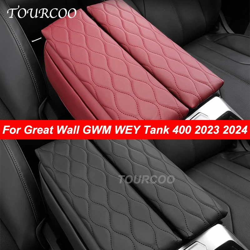 

For Great Wall GWM WEY Tank 400 2023 2024 Center Console Armrest Box Raised Protective Pad Accessories