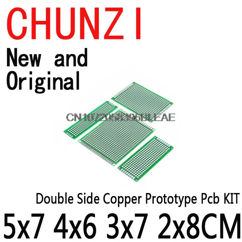 4 Stuks Dubbele Side Copper Prototype Pcb Kit Universal Board Voor Ardui Igmopnrq 5X7 4X6 3X7 2x8CM