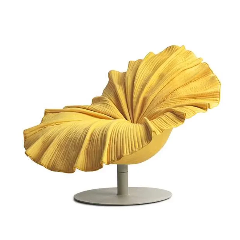 Sala de estar moderna, sala de estar, poltronas giratórias de flores