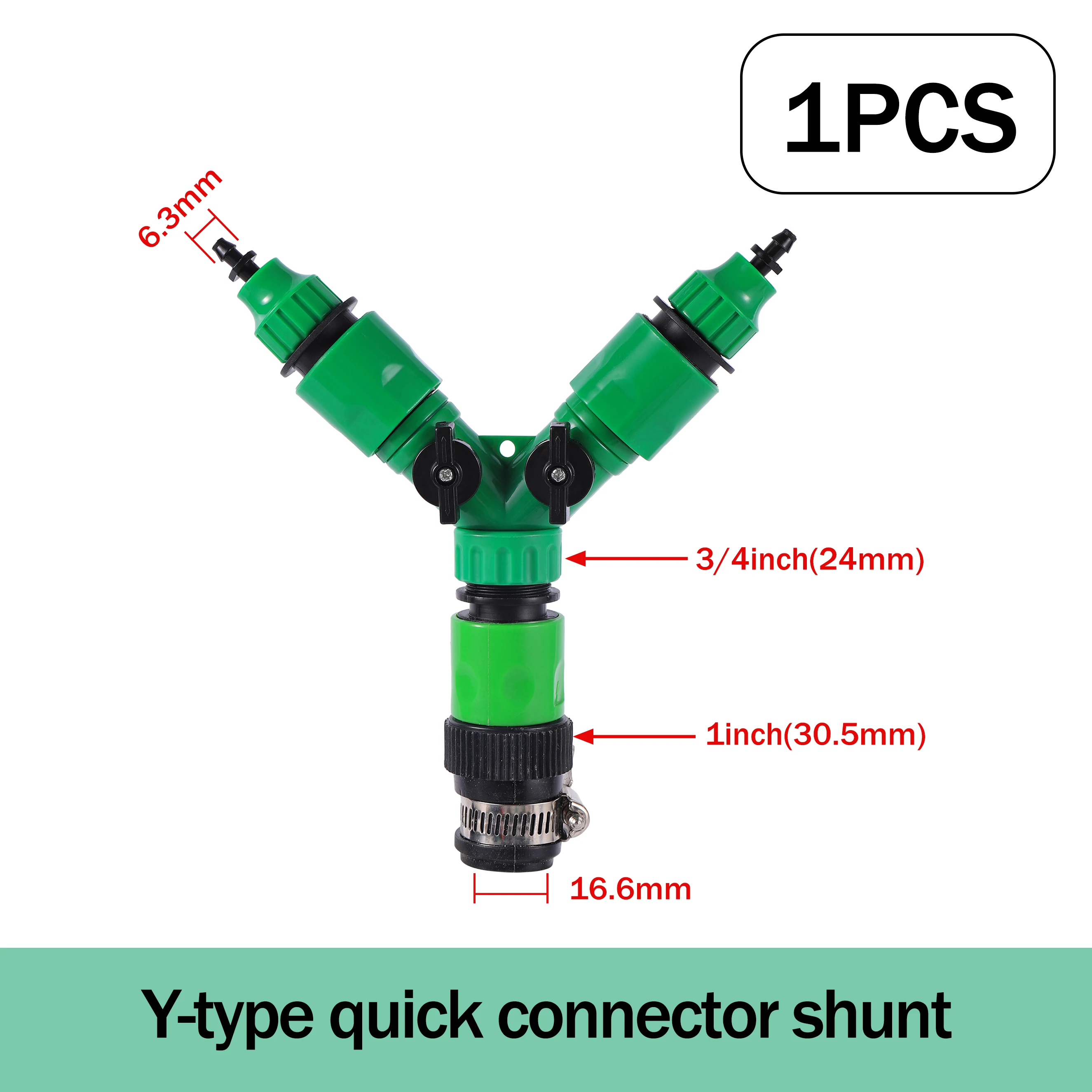 Conector rápido de manguera de jardín, adaptador de manguera de riego de 3/4,16MM ,1/2 pulgadas, Kit de conexión de reparación de tubería de agua