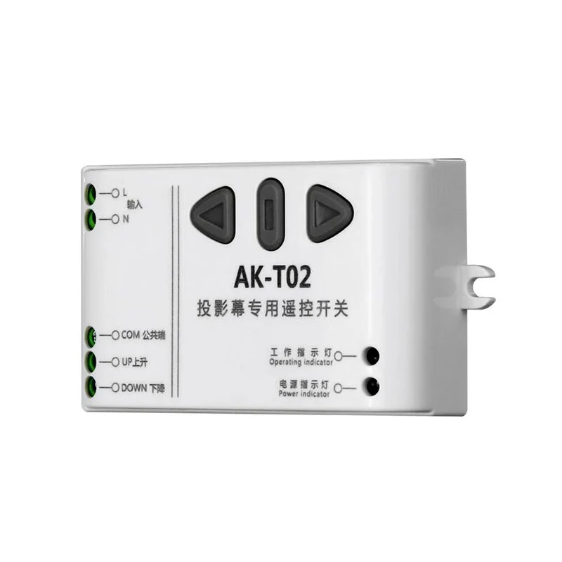 AC 220 V   Wireless remote control switch   Motor forward inversion   forward/reverse/stop  for shutters/gate/projection screen