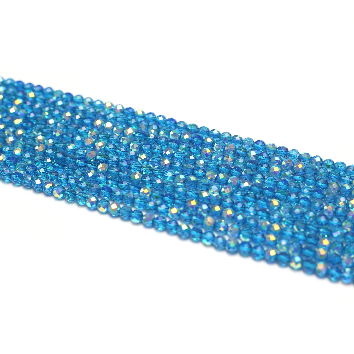 Natural Semi-Precious Stone Crystal Quartz Loose Beads Plating Color Spinel 4mm for Jewelry Making DIY Bracelet Necklace 38cm