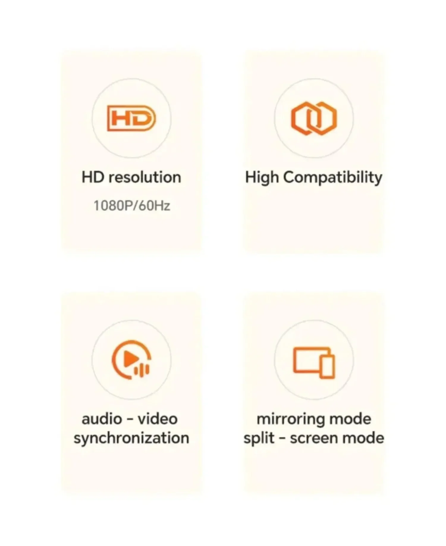 HDMI-Compatible Wireless Receiver 50M Type C Transmitter 1080P 60Hz Lossless Audio for Home Theater Gaming Exhibition