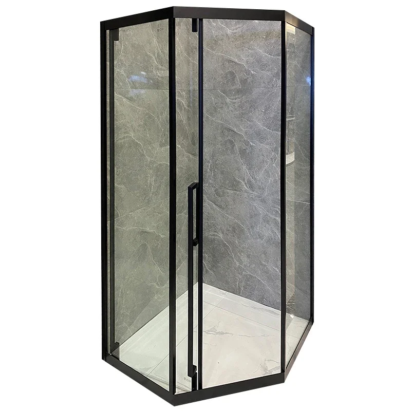 

New net red bathroom shower room simple single sliding door space-saving diamond type toilet dry and wet separation shower room