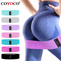 COYOCO Pull Strap Set Fabric Booty Bands Hip Circle Elastic Fitness Expander for Home Workouts Glute Legs Strength Training