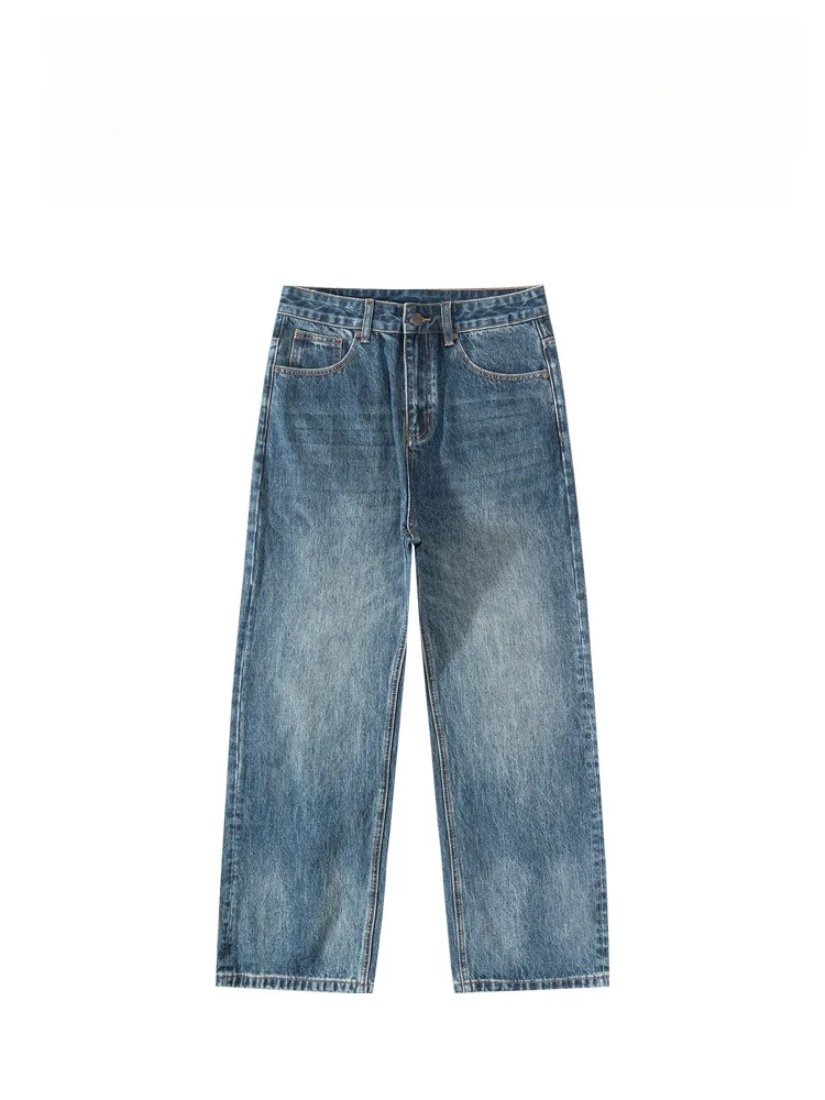 

BAIRBAOLIY Fashionable Washed Straight Leg Loose Casual Jeans Men's Clothing 2025 New Style Versatile Long Pants